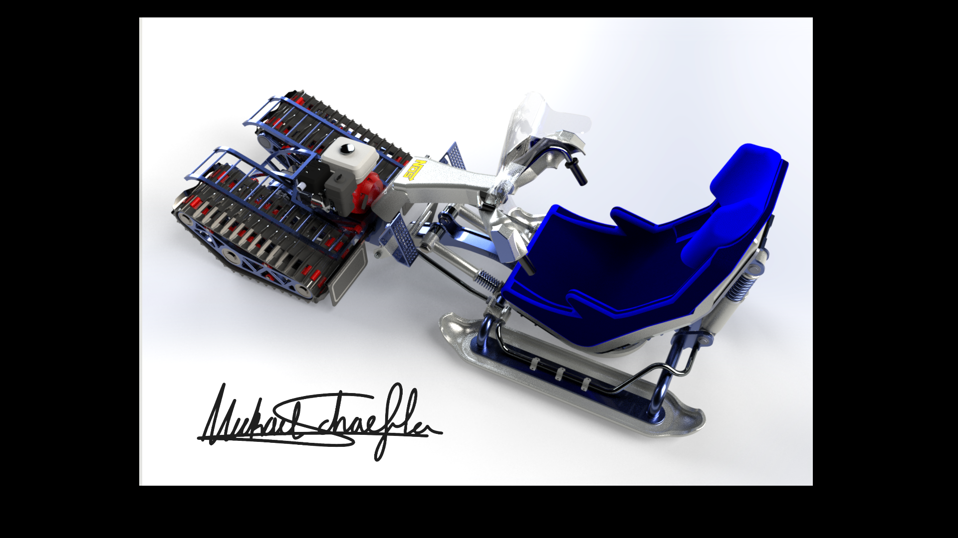 雪地漂移履带车